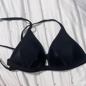 PINK black bikini top